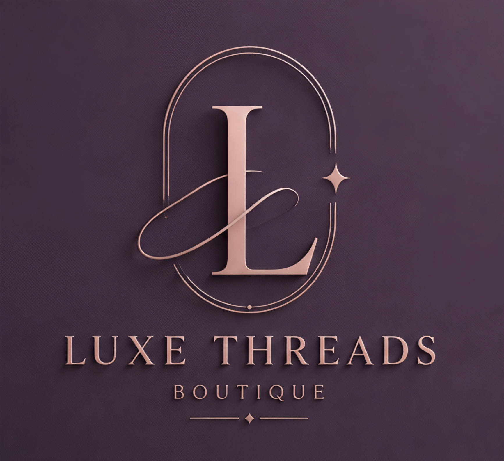 Luxe Threads Boutique logo design