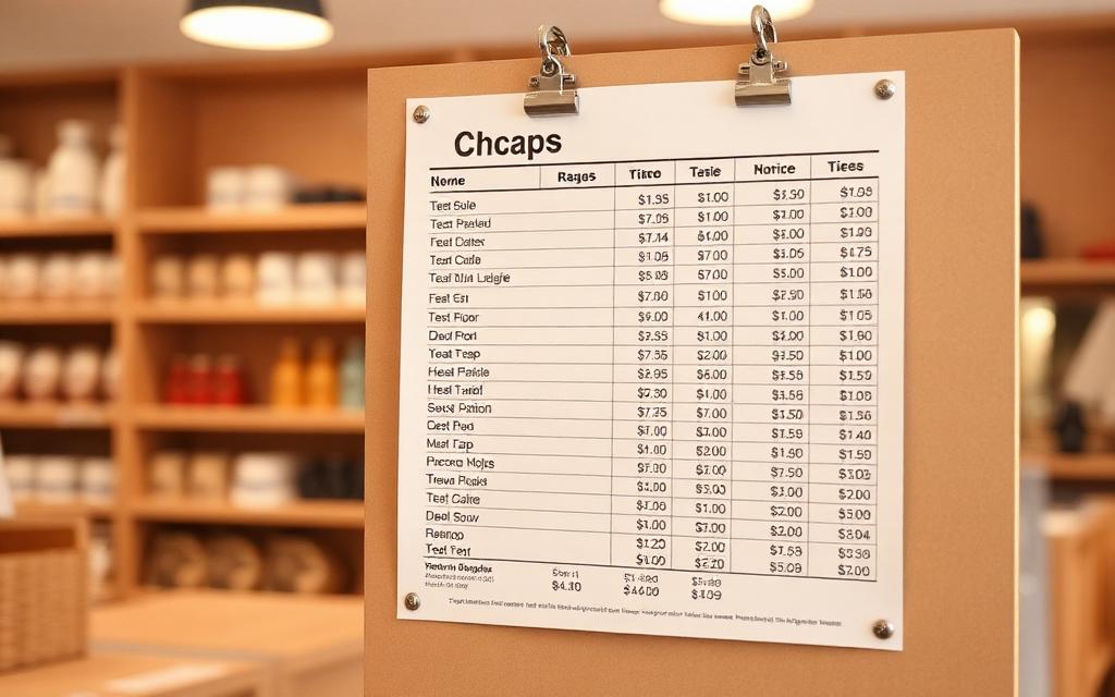 Price Lists templates