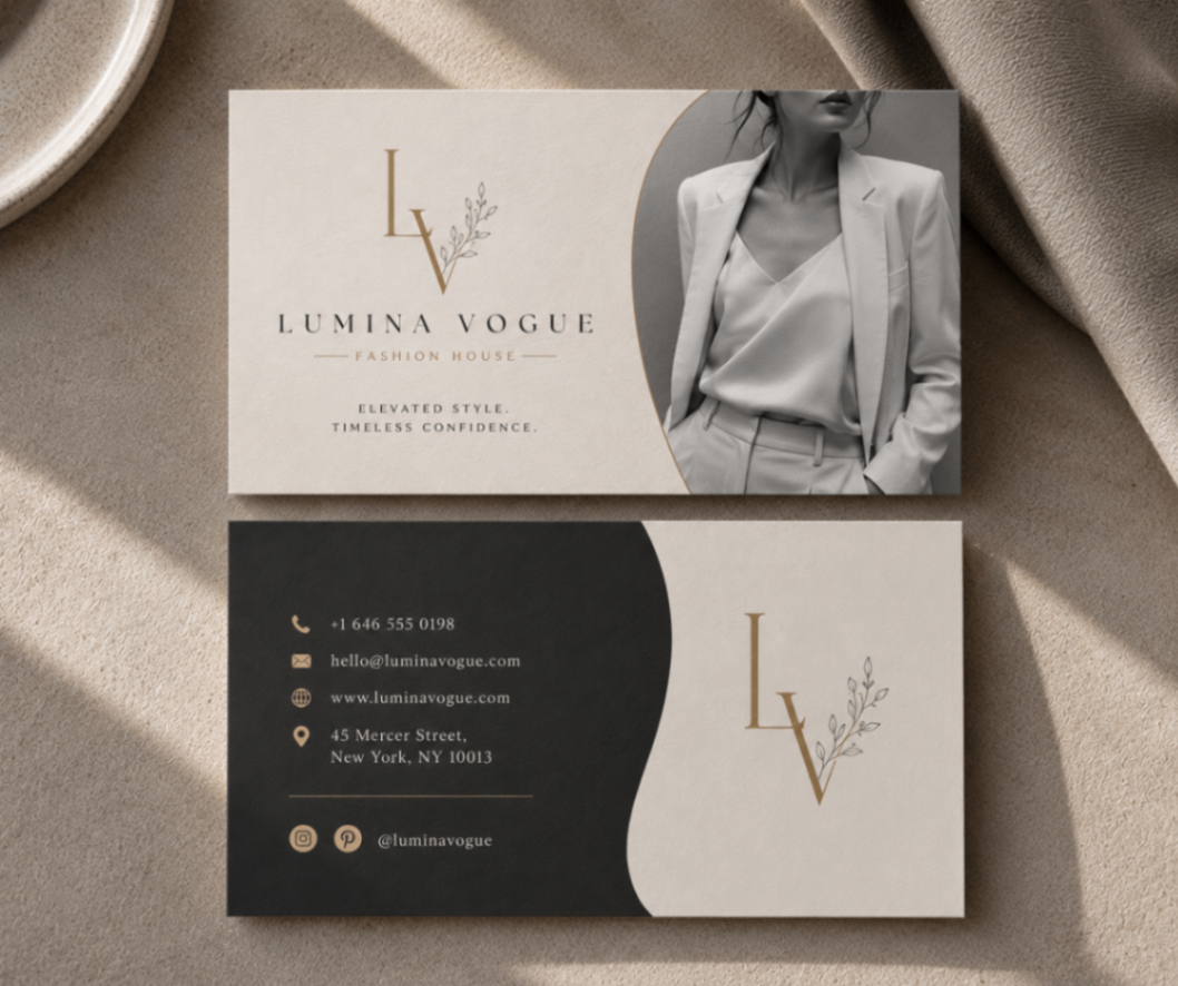 Hydrangea Floral Studio business card design