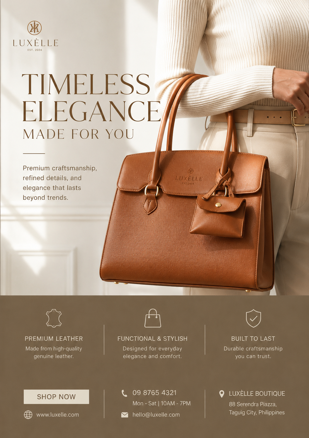 Luxèlle flyer design