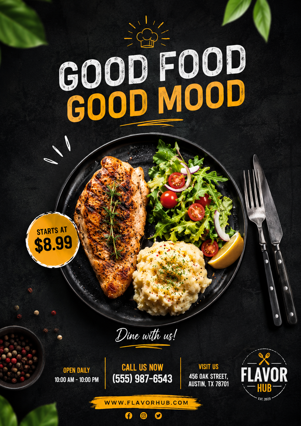 Flavor Hub flyer design