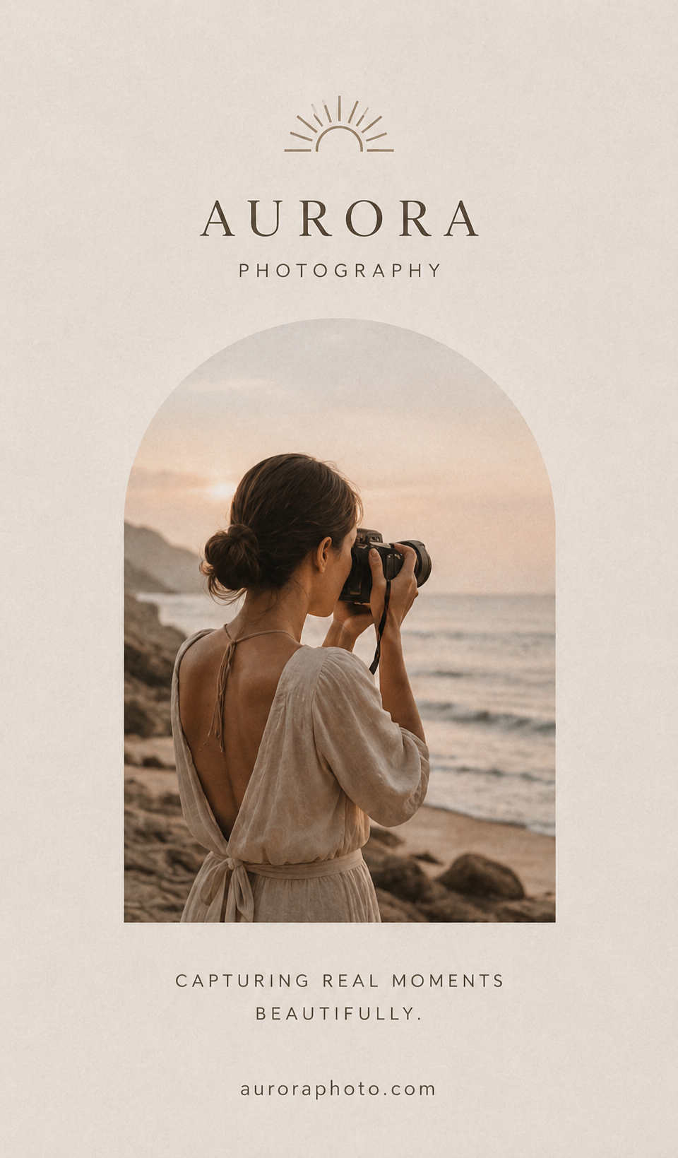 Aurora Photography flyer design