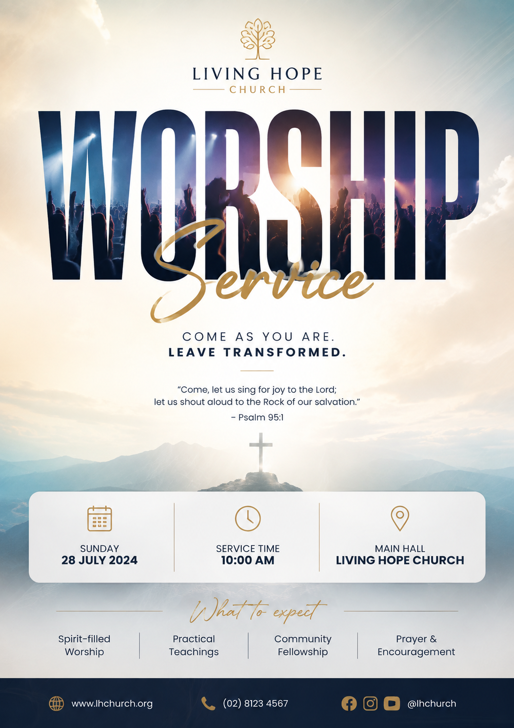 Living Hope Church flyer design