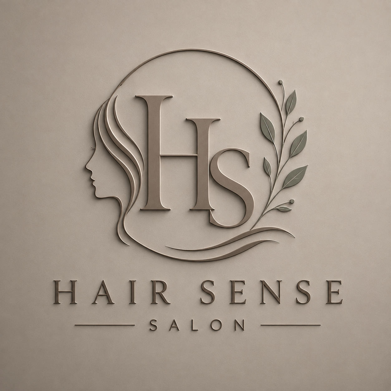 Hair Sense Salon logo design